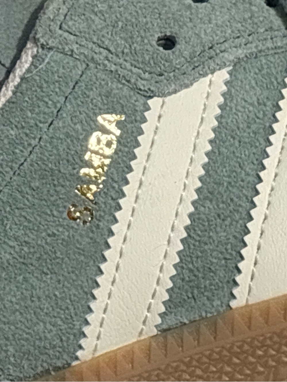 adidas Samba Suede Sneakers - Seafoam Green / White / Gum - Picture 2 of 6